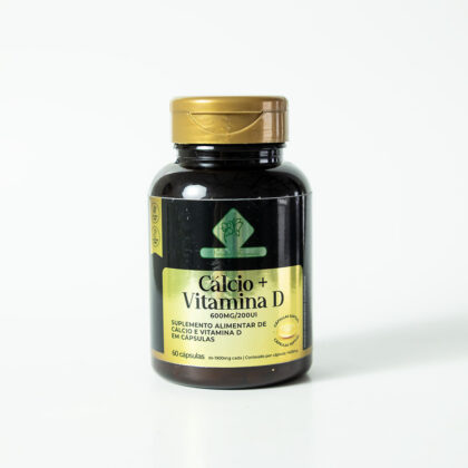 Cálcio + Vitamina D 60 Cápsulas - Natural Fórmulas