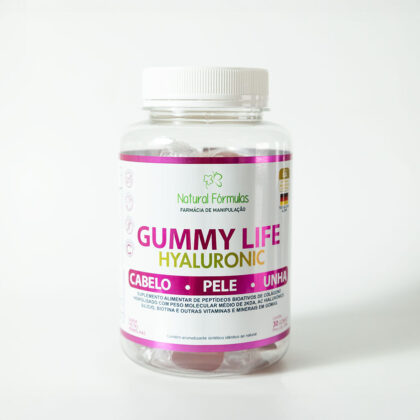 Gummy Life Hyaluronic Cabelo, Pele e Unha 30 Gomas - Natural Fórmulas