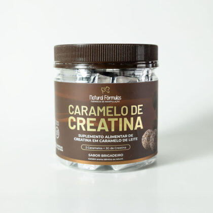 Caramelo de Creatina Sabor Brigadeiro 60 Unidades - Natural Fórmulas